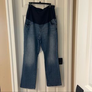 Liz Lange maternity jeans bootcut size 18